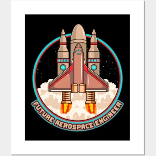 Future Aerospace Engineer Spaceship Launch Posters and Art